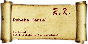 Rebeka Kartal névjegykártya